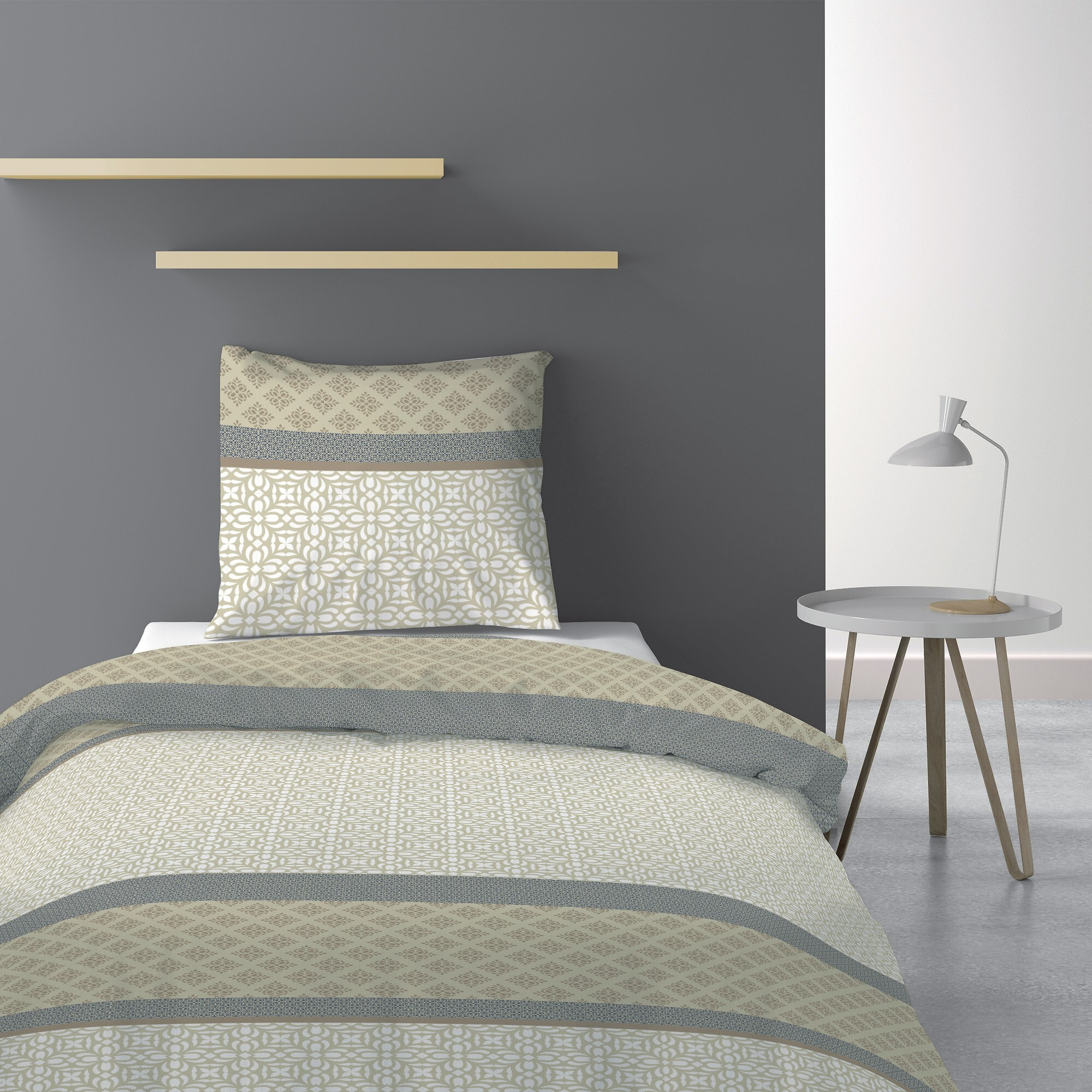 Parure De Couette 2pcs 100% Microfibre 55gsm Sofra Naturel