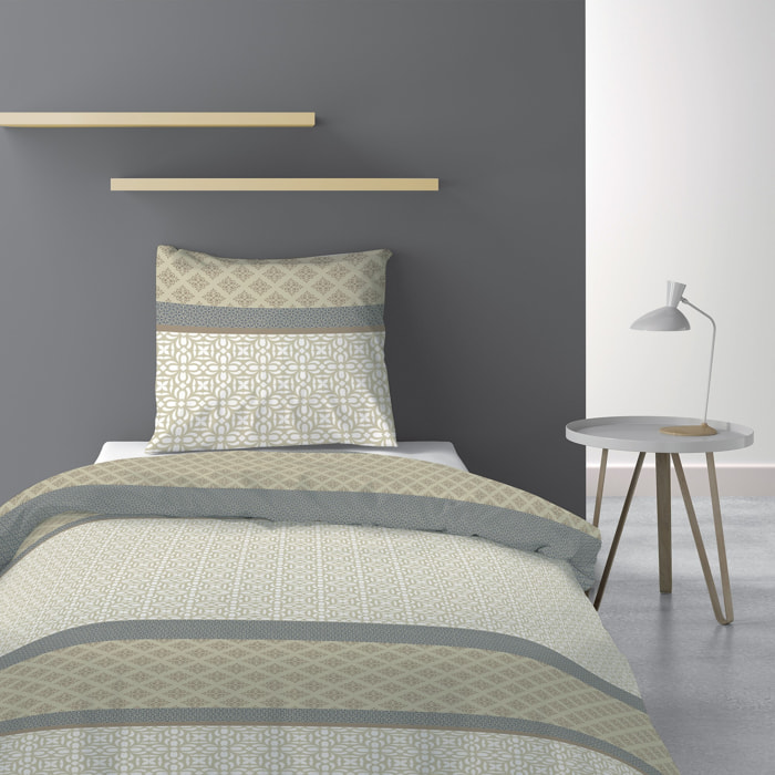 Parure De Couette 2pcs 100% Microfibre 55gsm Sofra Naturel