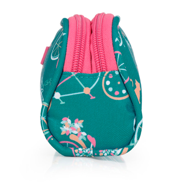 Estuche doble Gabol FIORI con bicicletas y resistente al agua