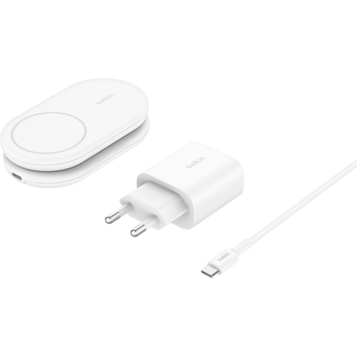 Chargeur induction BELKIN induction 15W 2en1 blanc