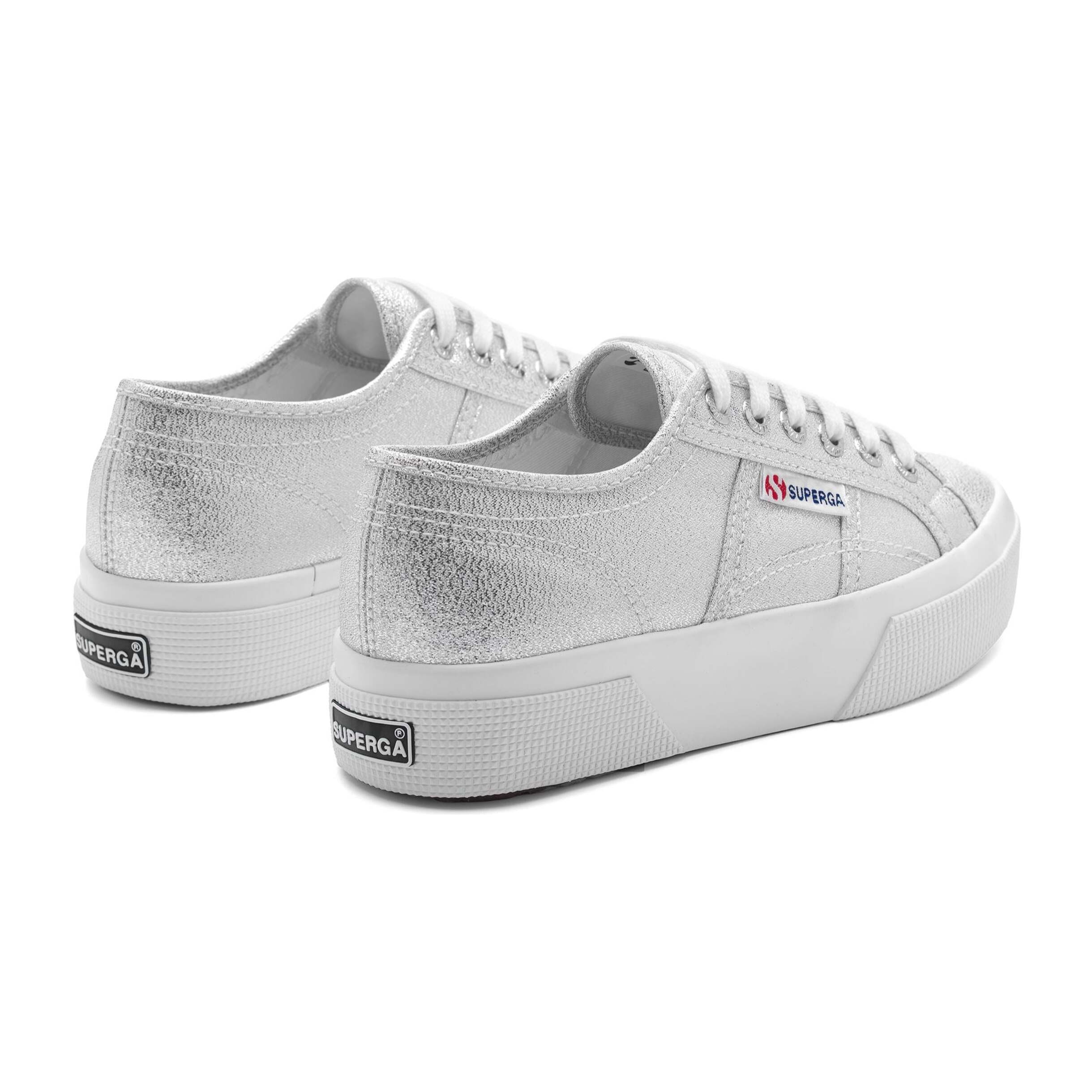 Scarpe da donna Superga Grigio 2740 Platform Lame