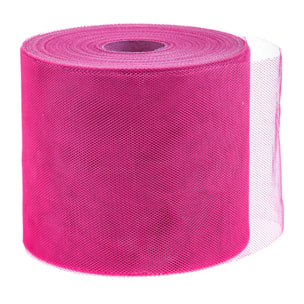 Tulle Rotolo 12,5 100 Mt - Pezzi 3 - 5X20X5cm - Colore: rosa - Bianchi Dino - Nastri