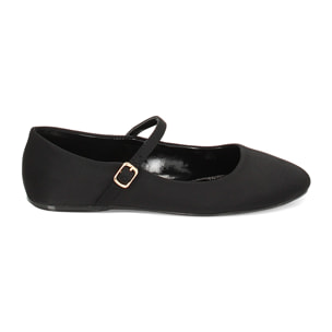 Ballerine nere in tessuto