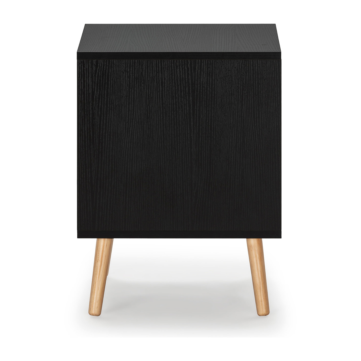 Mesita de noche Apolo 1 cajón Color Negro/Madera