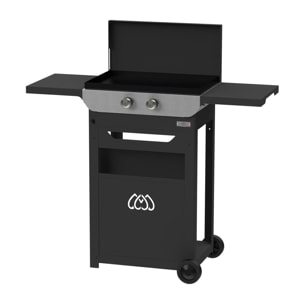 Plancha Original gaz 260 duo Edition (chariot et couvercle inclus) - LE MARQUIER