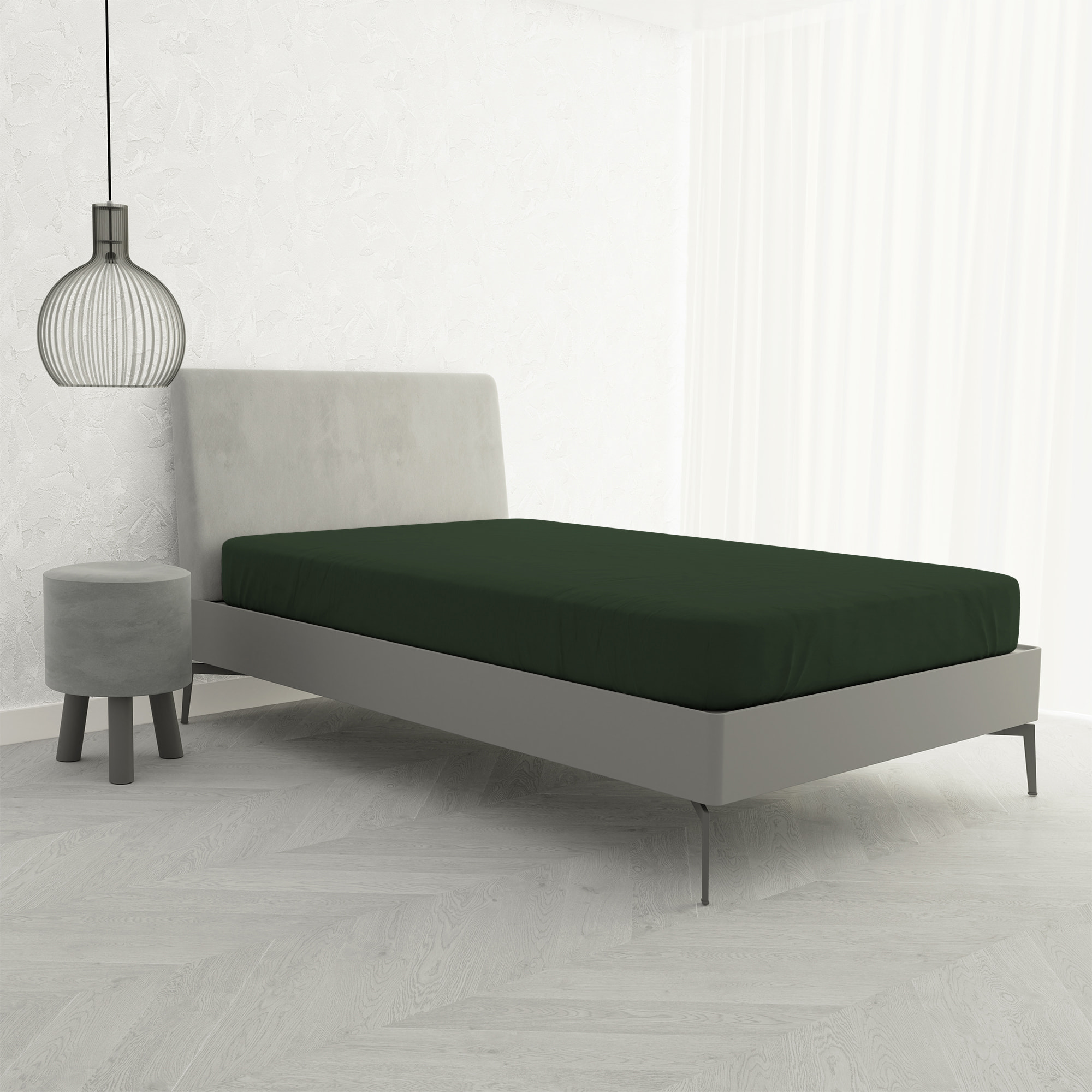 LENZUOLO SOTTO CON ANGOLI MAX COLOR, 100% COTONE MADE IN ITALY - PIAZZA E MEZZA FRANCESE