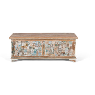 Baúl - madera de mango y madera reciclada - 41x106x36cm