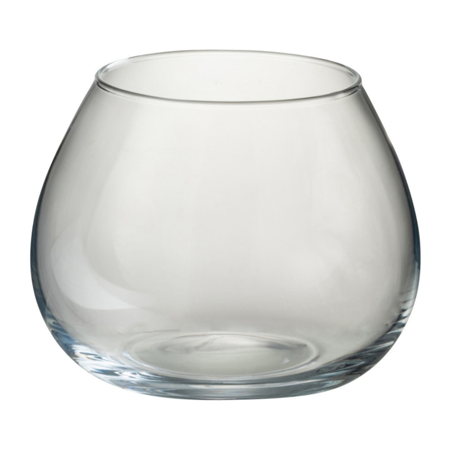 J-Line vase Fie - verre - transparent - small - Ø 19 cm