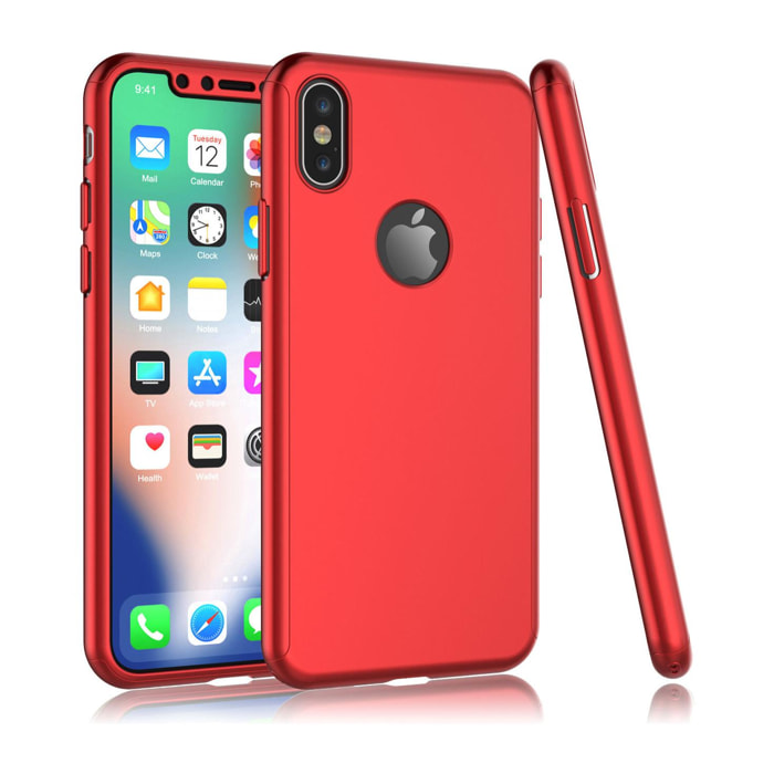 Cover integrale e vetro temperato per iPhone X