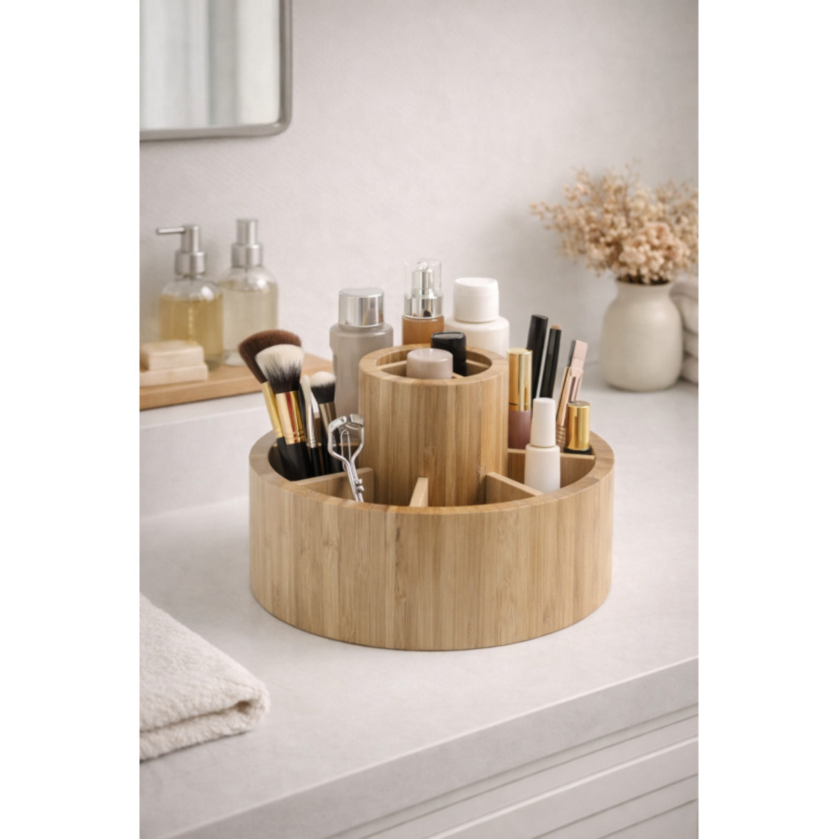 Organisateur de maquillage Bambou ISALYS Beige MSV