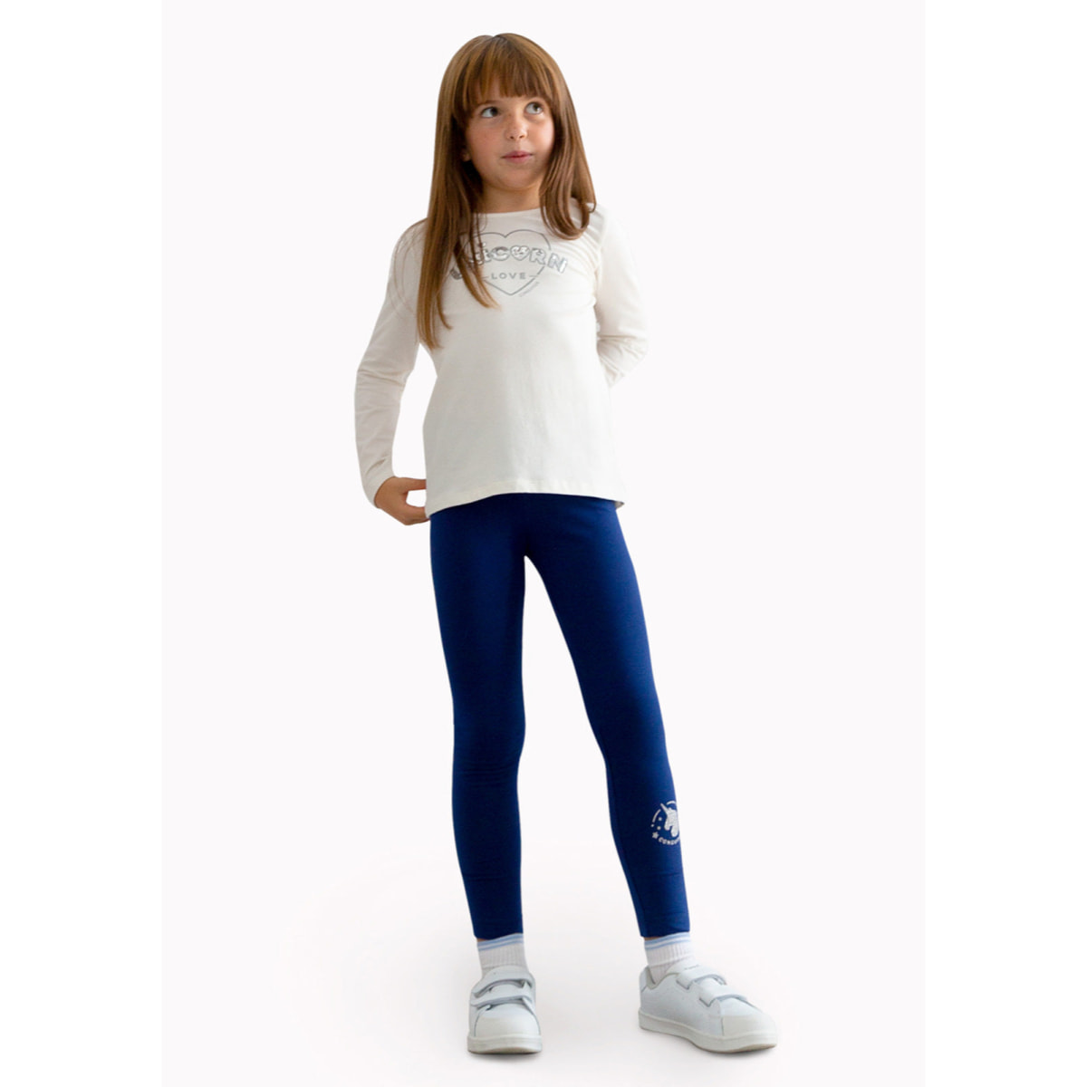 Leggings de Niña en Azul Marino