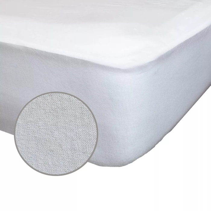 Protege matelas b40 lyocell imperméable 110 g/m² molleton blanc Molleton impermeable lyocell