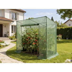 Serre tomates de jardin "Lys" - 1.6 m² - 130g - Vert