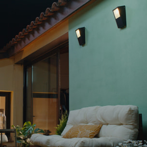 Forlight Nika - Aplique de Pared Exterior E27. Resistente para Exteriores con IP44. Ideal para Terrazas | Balcones | Jardines y