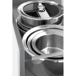 Ycône - Poêle 24cm inox finition miroir