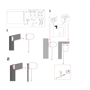 Store enrouleur Polyester Opaque Multicolore