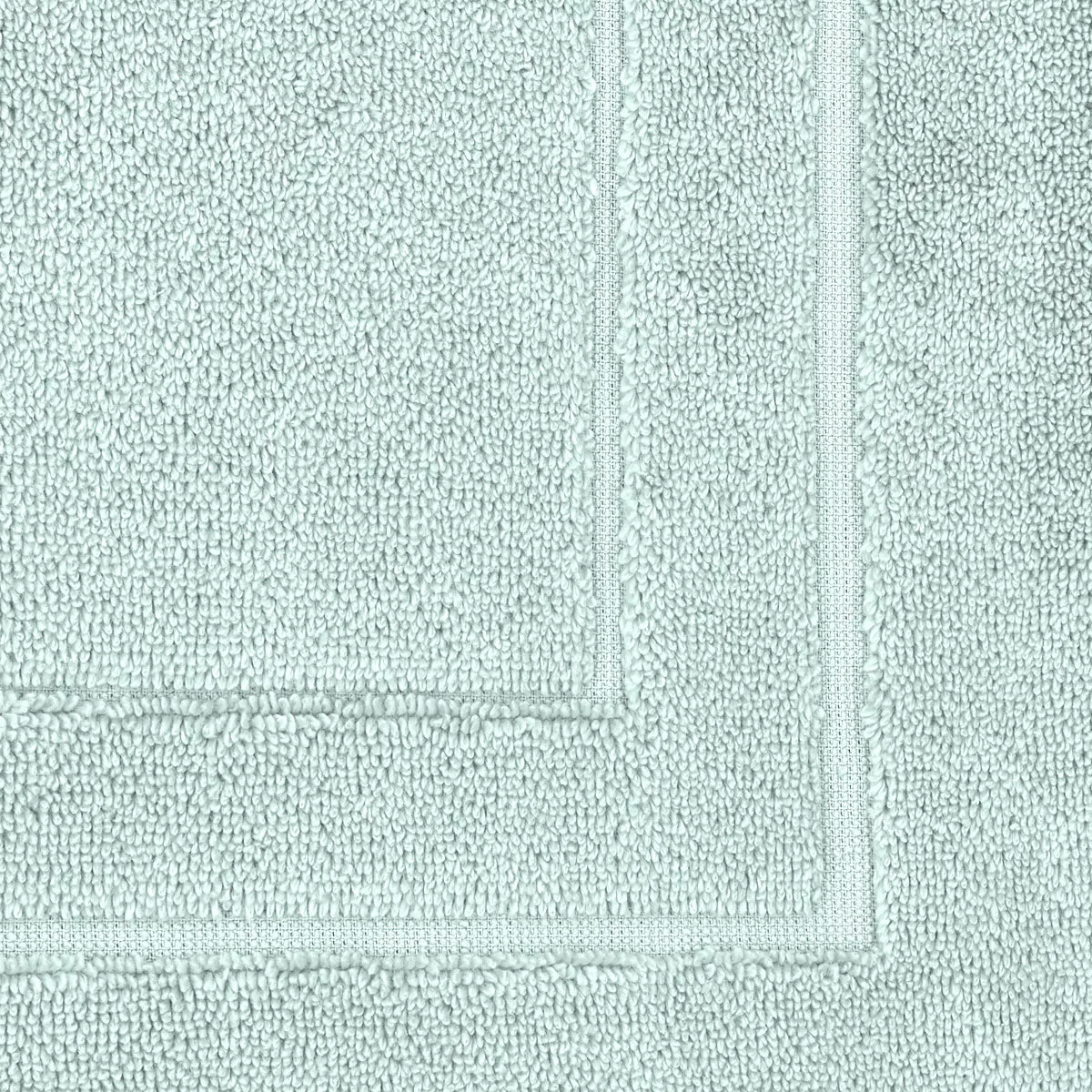 Tapis de bain pur coton 900 g/m² uni bleu Elea glacier