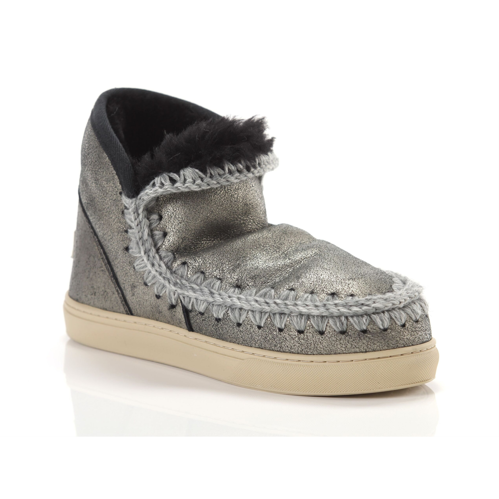 Boots Mou Eskimo Sneaker Dust Black Grigio