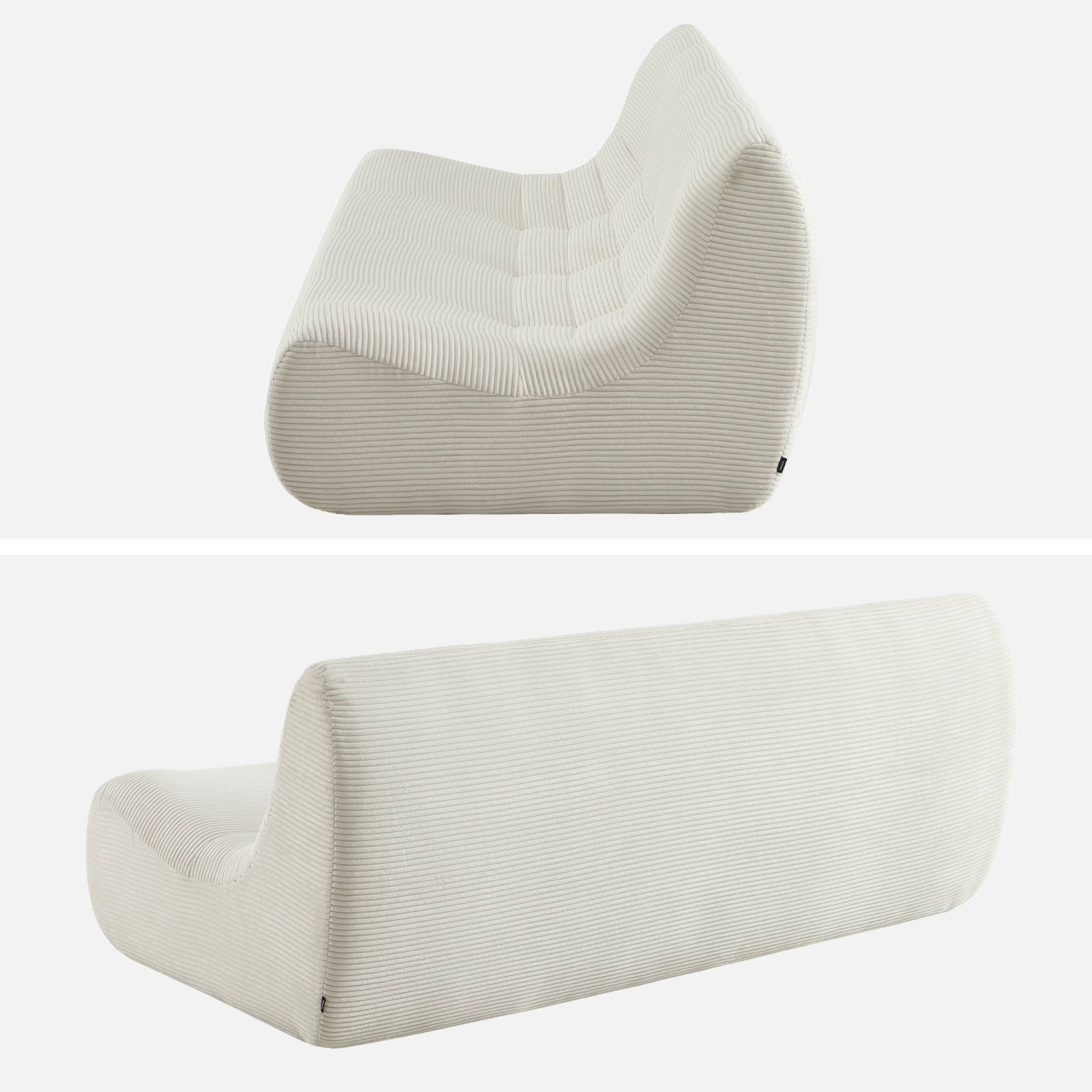 Chauffeuse velours côtelé 3 places SOKOL