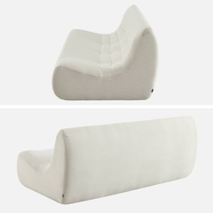 Chauffeuse velours côtelé 3 places SOKOL