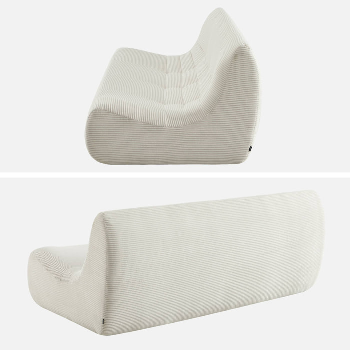 Chauffeuse velours côtelé 3 places SOKOL