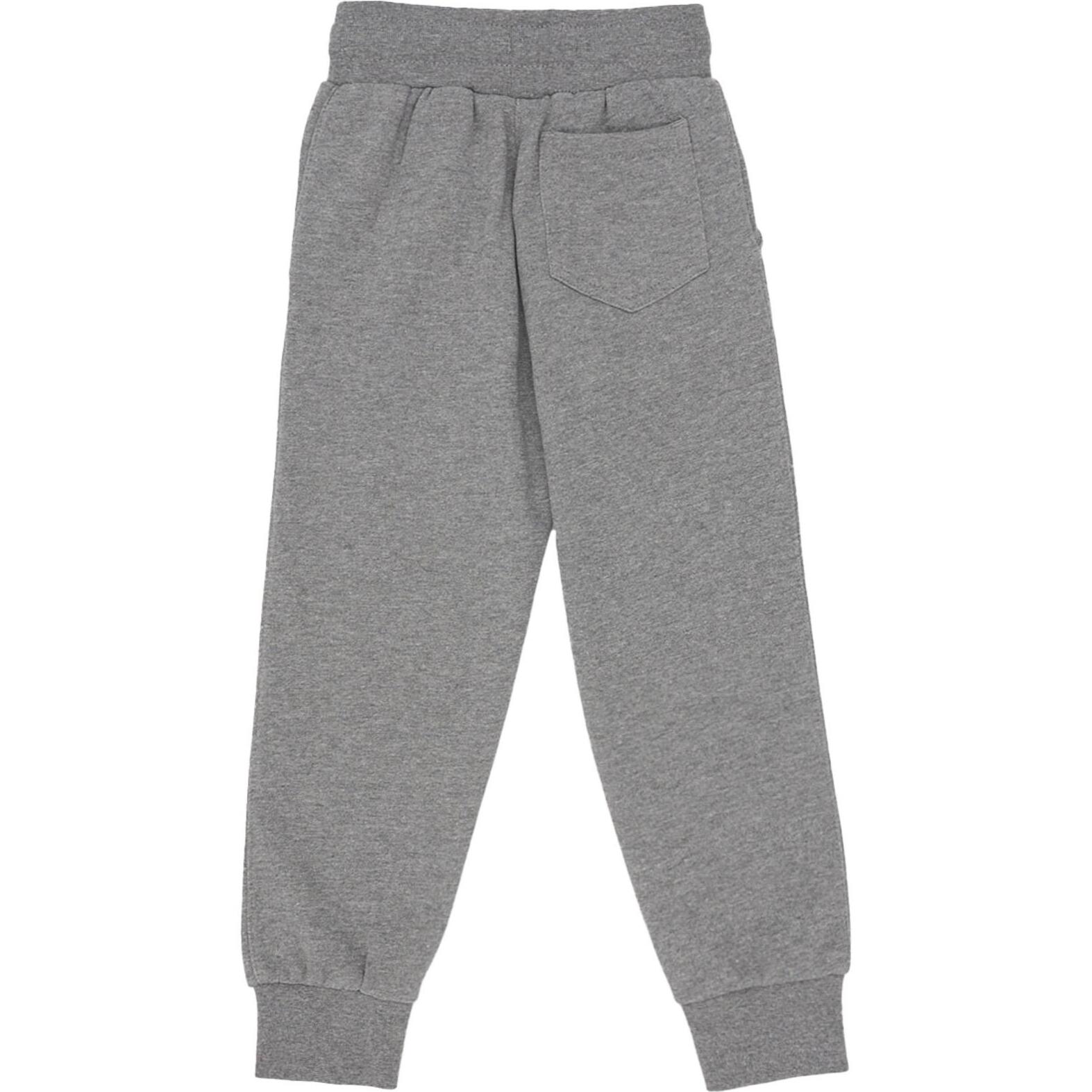 Pantalones sudadera básicos con logo pequeño para niños