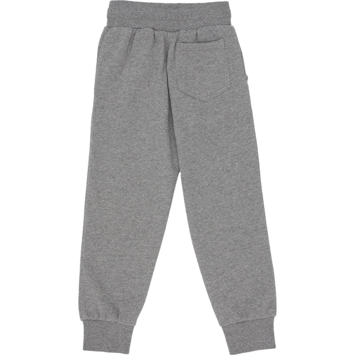 Pantalones sudadera básicos con logo pequeño para niños