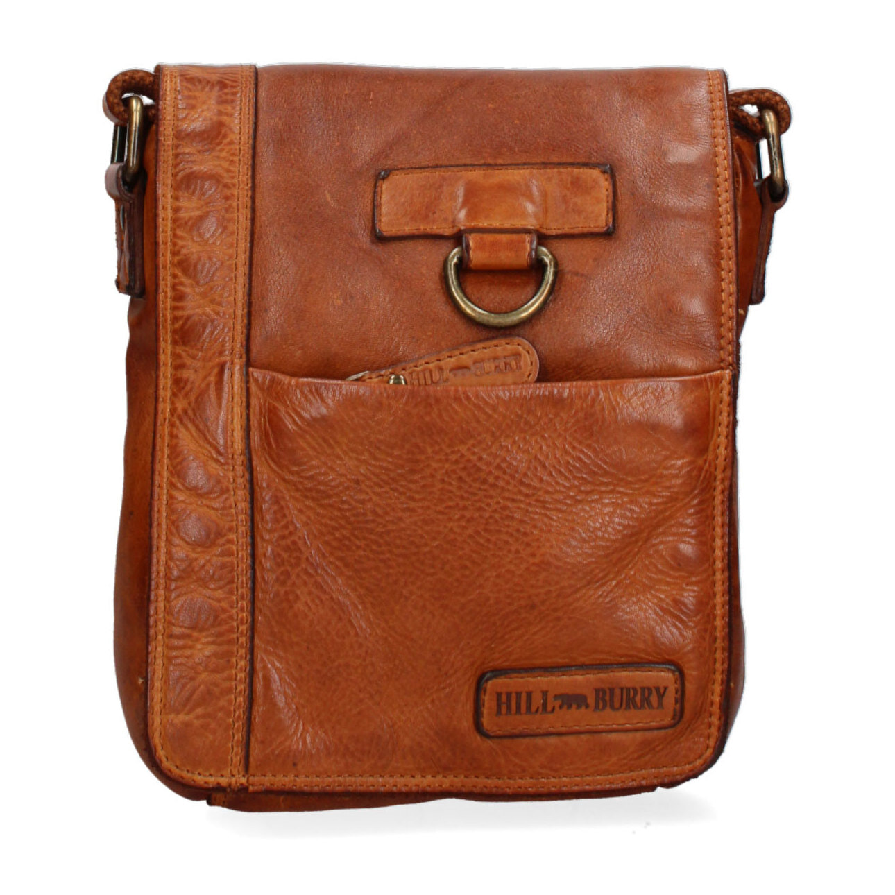 Borsa a tracolla  da uomo In Vera pelle Made in Italy 20x25x6 cm