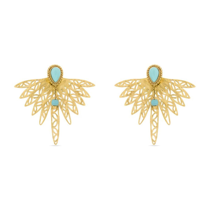 Pendientes Lux by Lux acabadoss oro 18k