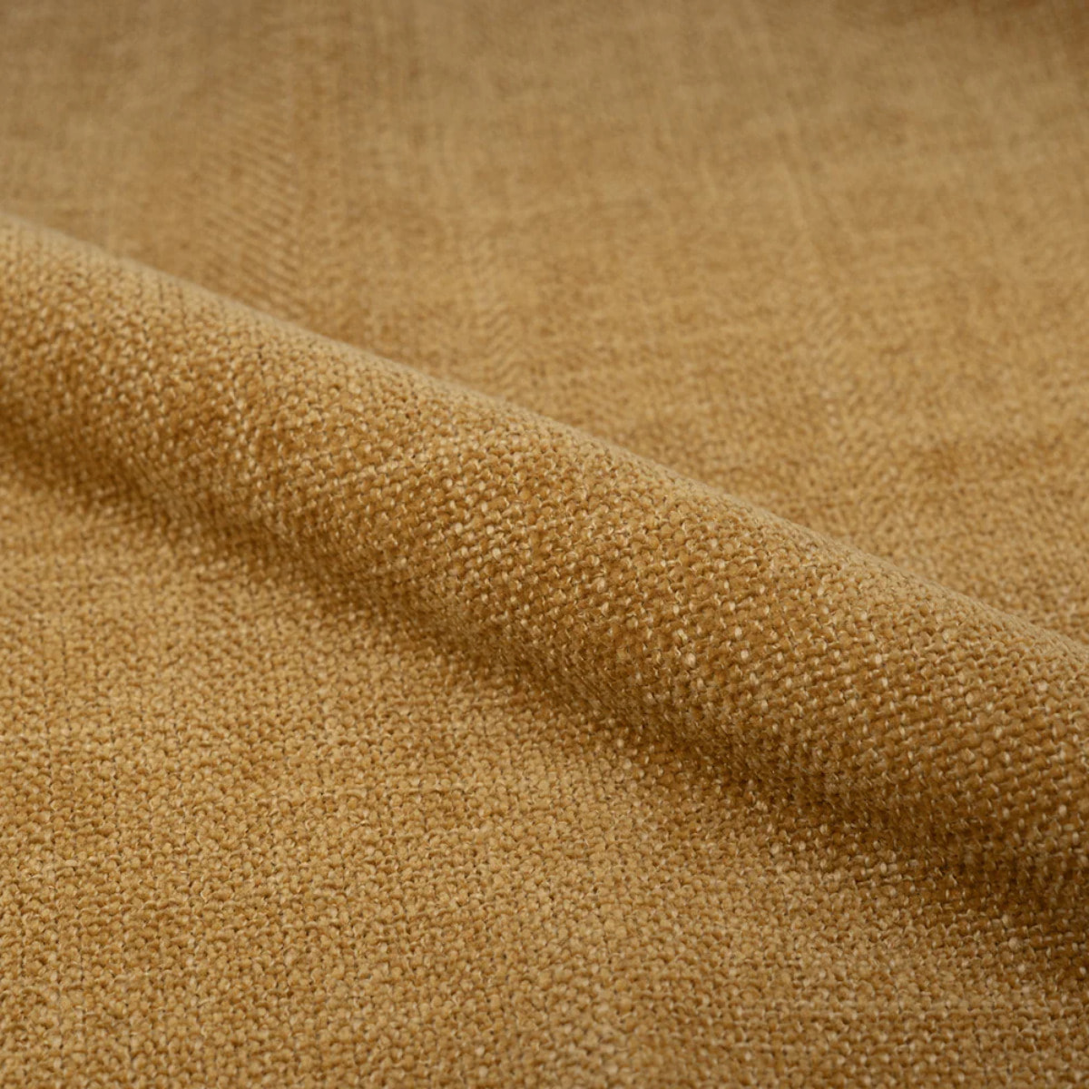 Lot de 2 chaises en tissu texturé jaune moutarde - Karl