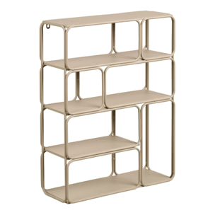 Mensola da parete Lanciano in metallo beige 48×18×64 cm