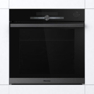 Four encastrable fonction vapeur HISENSE O643PG - Pyrolyse, Vapeur Combinée, Cuisson Voûte EvenBake, 77L