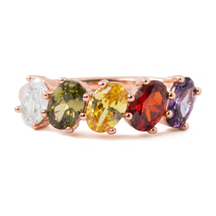 Anillo Sionvil acabado oro rosa 18k