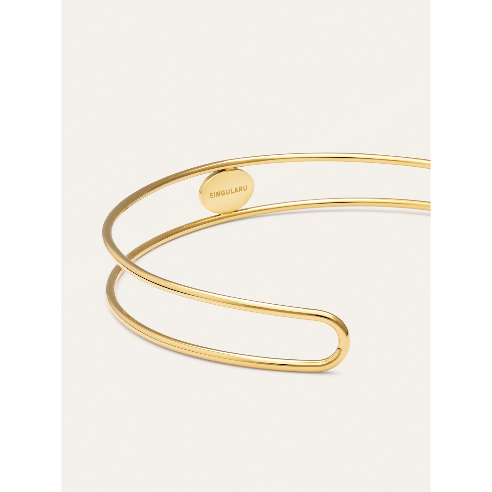 Collana Cianita Acciao Placcato Oro
