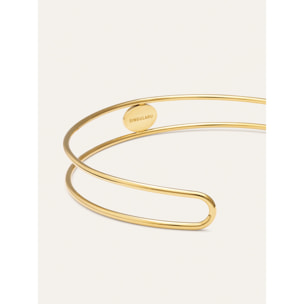 Collana Cianita Acciao Placcato Oro