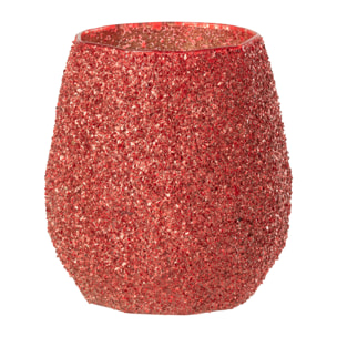 J-Line bougeoir - verre - rouge - large