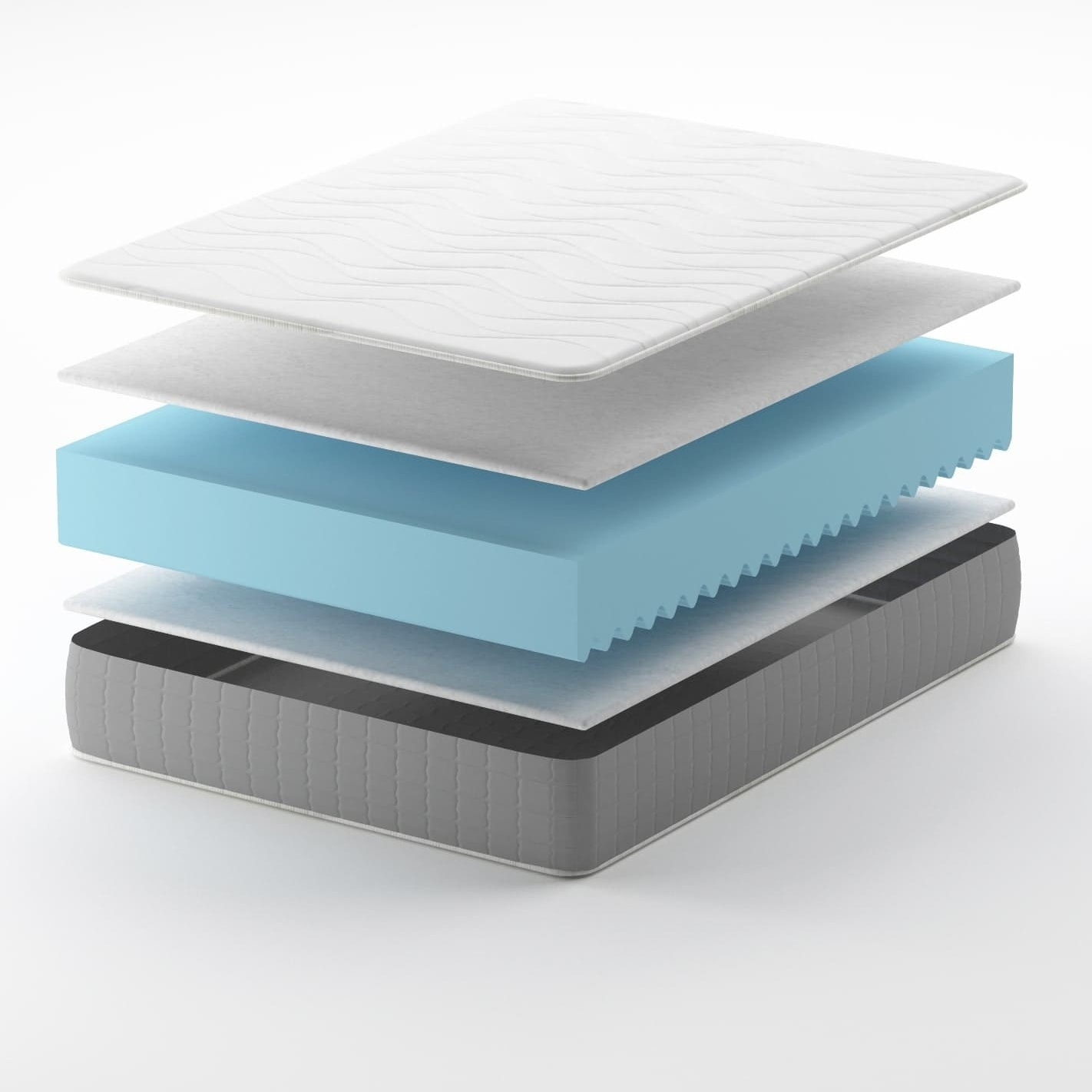 Materasso Waterfoam,traspirante ,ergonomico, zone differenziate,90x200x24 cm