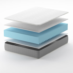 Materasso Waterfoam,traspirante ,ergonomico, zone differenziate,90x200x24 cm