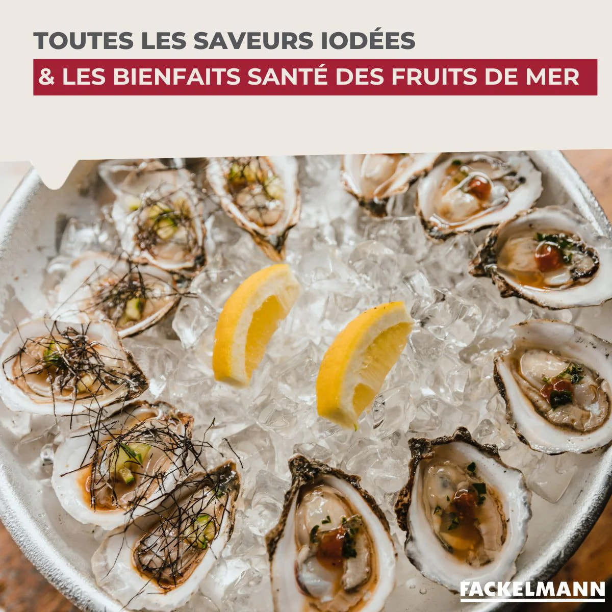 Plateau pour fruits de mer 35 cm Fackelmann Spécialités Culinaires