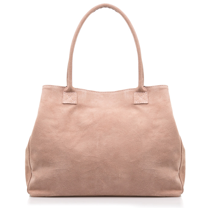 Annagrazia Borsa Shopper Donna.Pelle scamosciata autentica