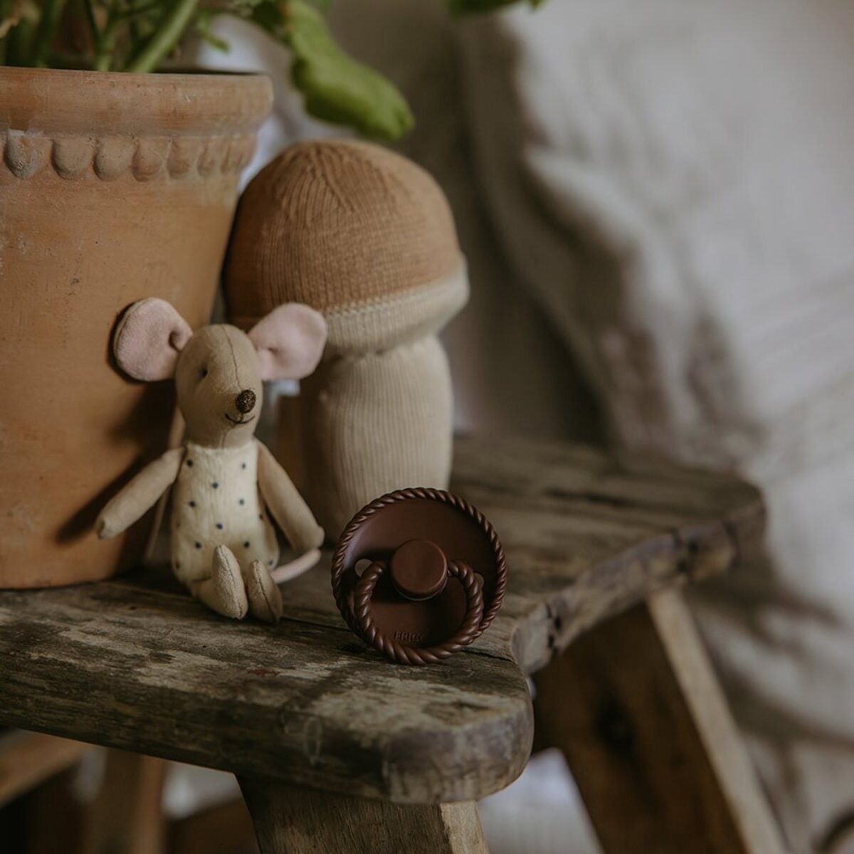 Frigg Pack 2 Chupetes Block Silicona Rope