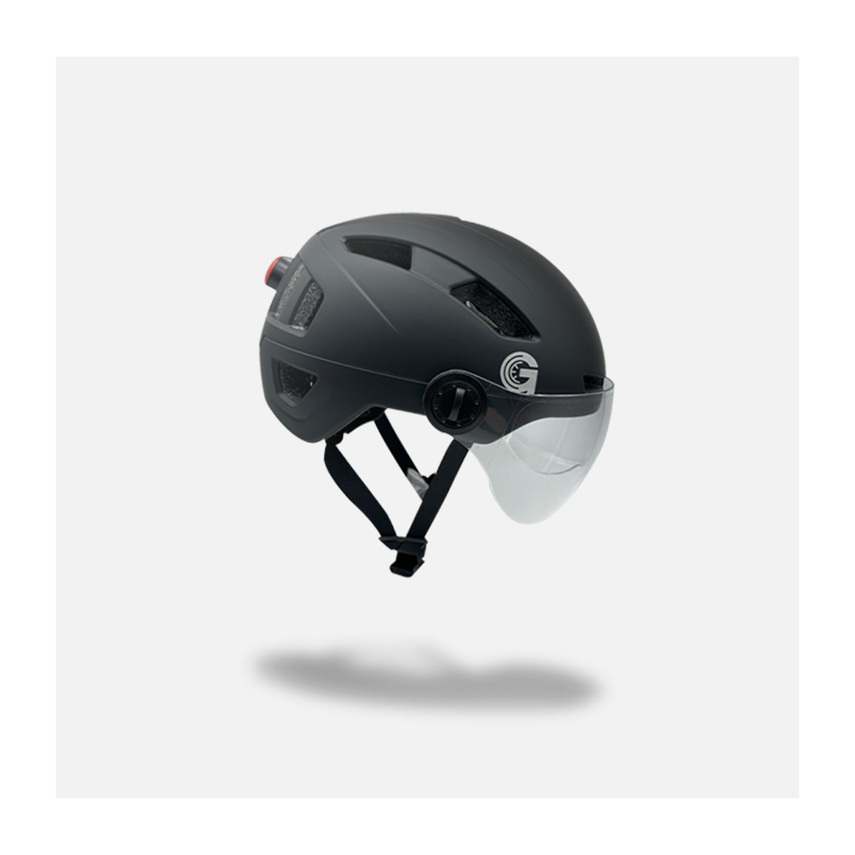 Casque LED avec visière – Casque taille M avec éclairage intégré et protection renforcée