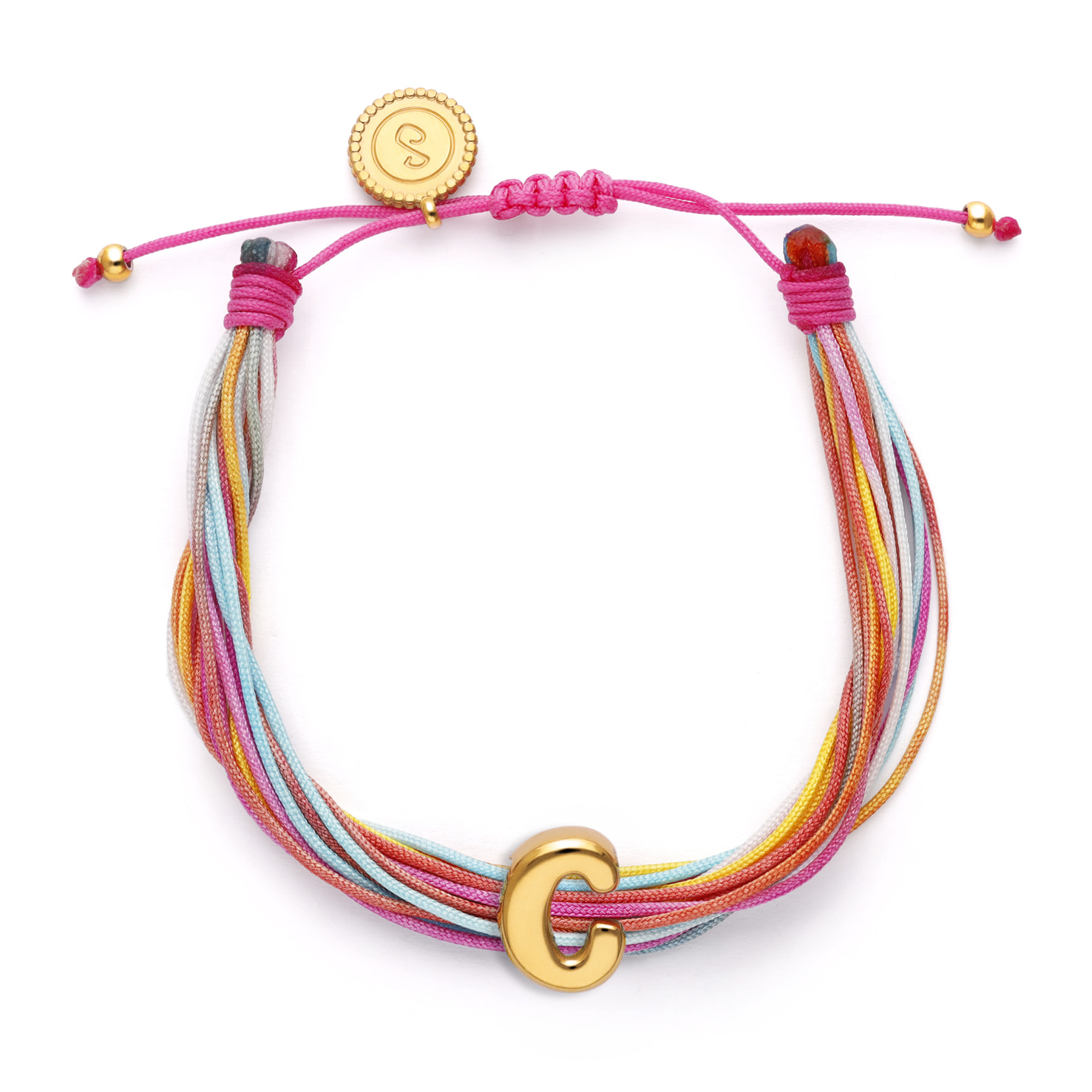 Bracciale Color Rainbow Personalizada Acciao Placcato Oro