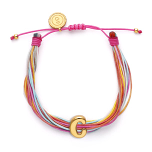Bracciale Color Rainbow Personalizada Acciao Placcato Oro