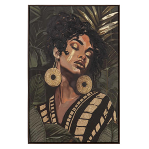 Cuadro Mujer 30% Pintado A Mano 83x4x123 Cm