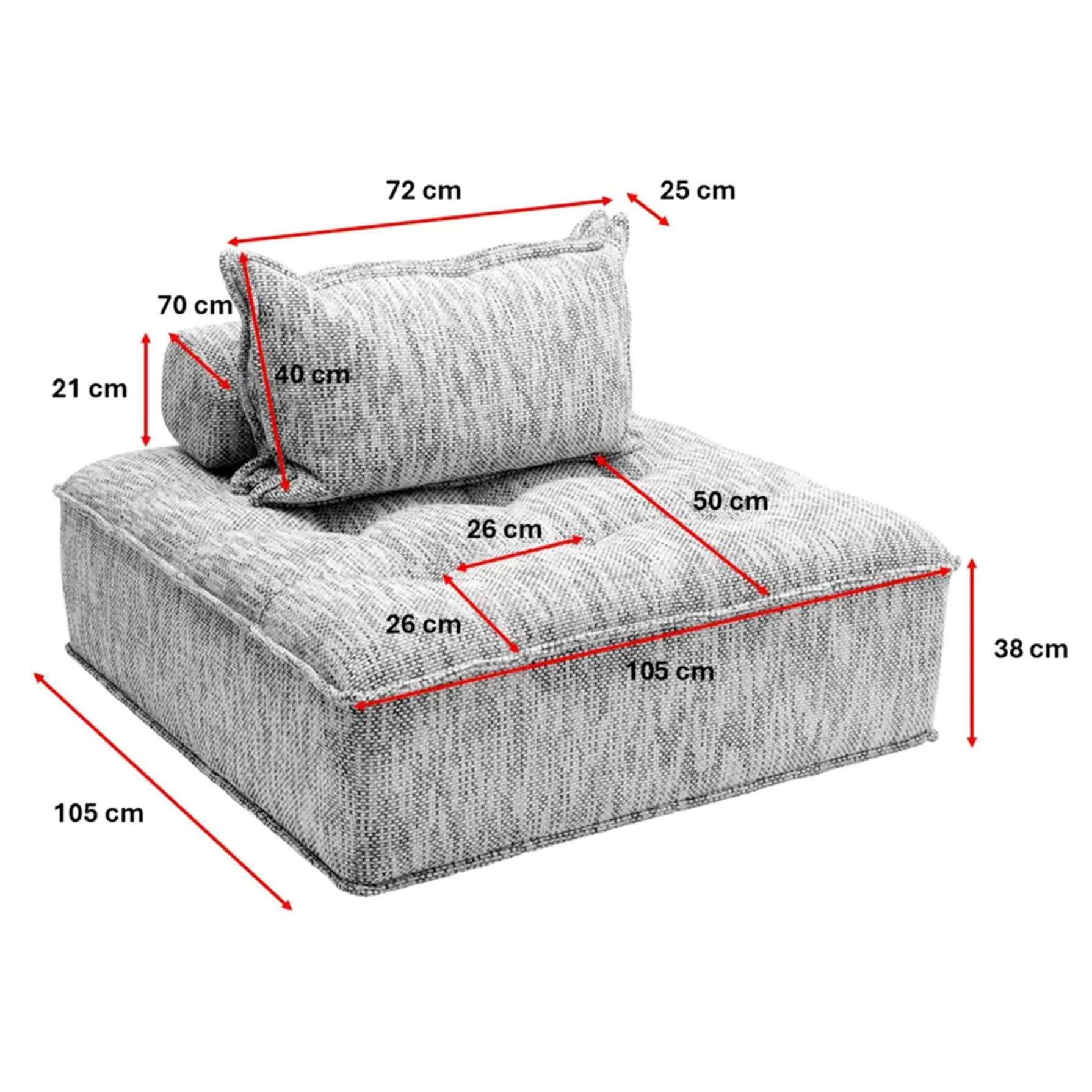 Assise Portofino grise Kare Design