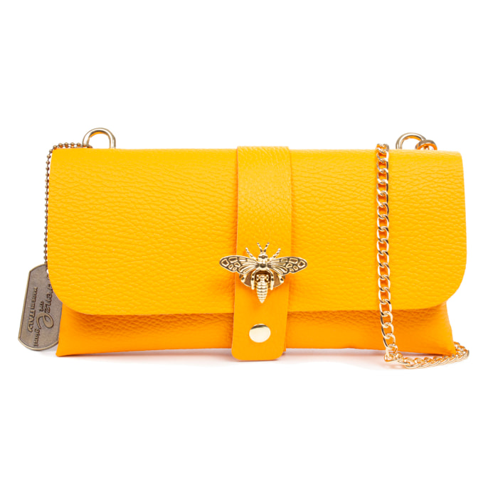 Borsa a tracolla da donna Amaseno. Vera pelle Dollaro.