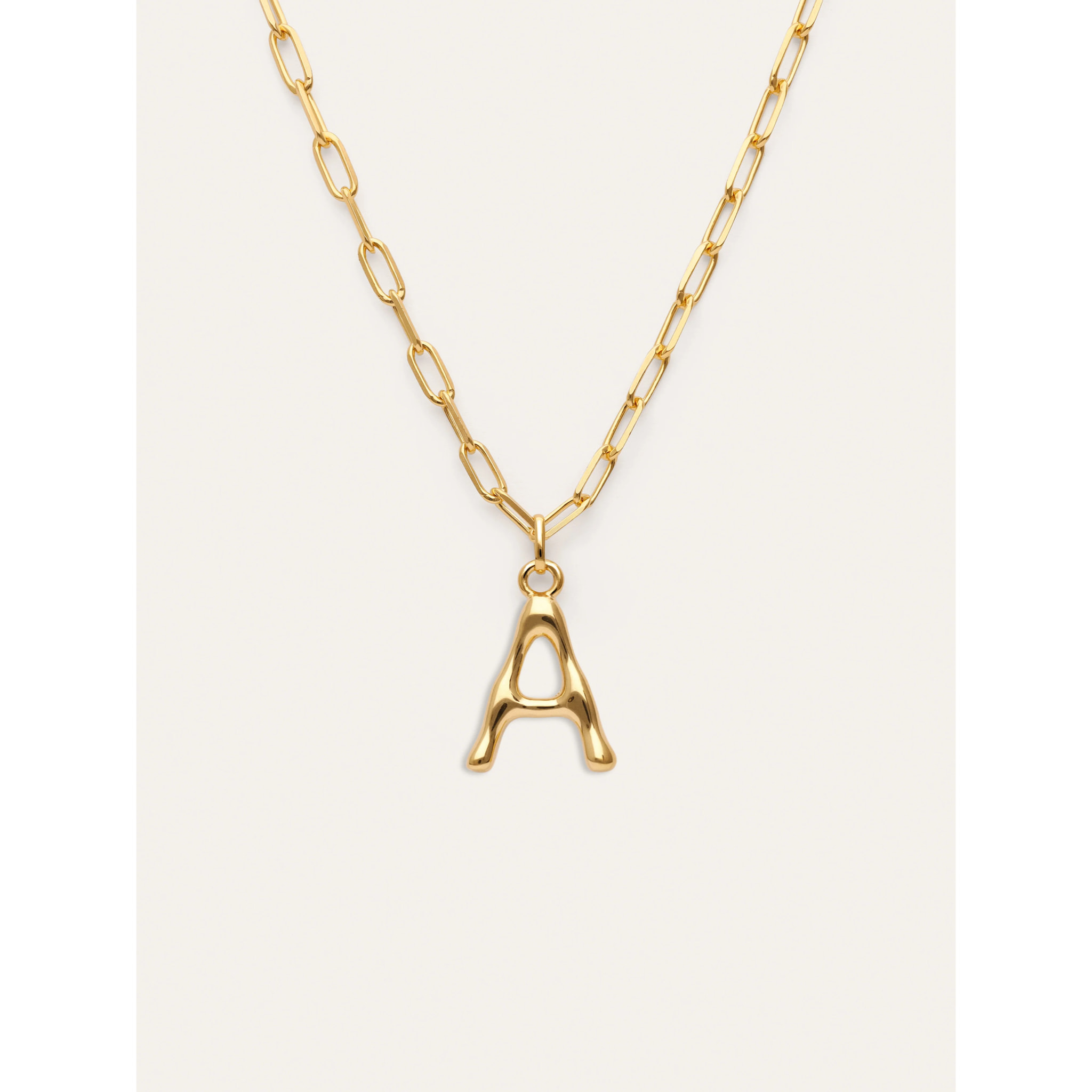 Collana Personnalisé Letter XL Acciao Placcato Oro