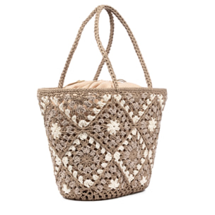 Zenson borsa a spalla donna. Realizzata in cotone.