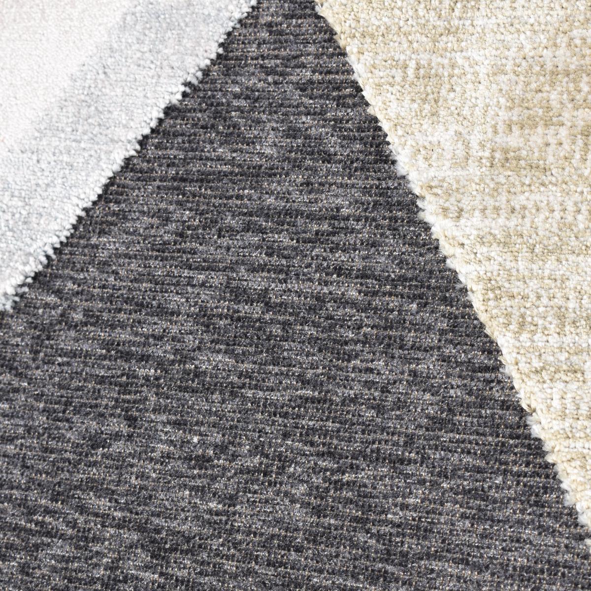 Tapis salon et chambre tissé en viscose motif scandinave SEHI